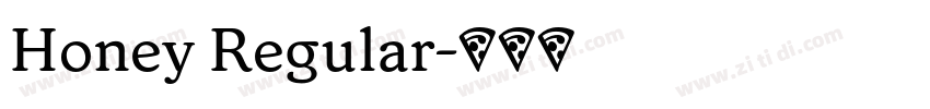 Honey Regular字体转换